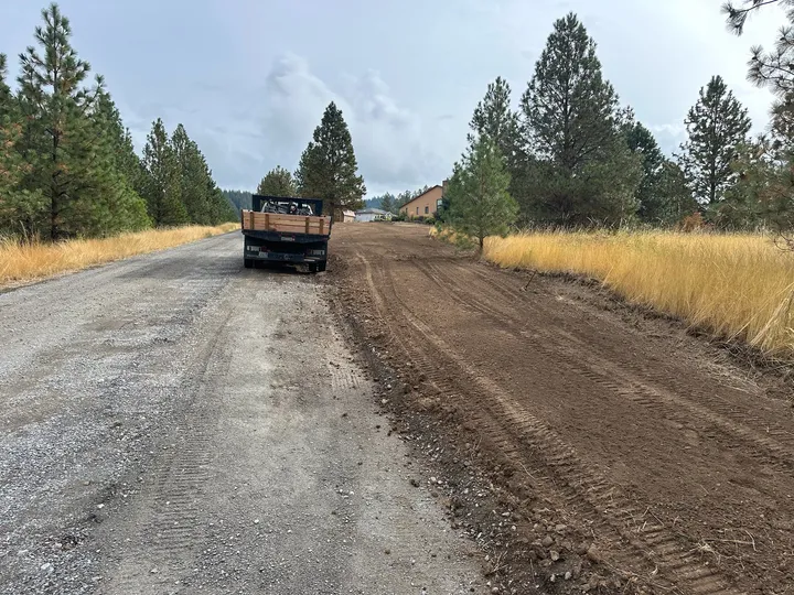 Gravel road base