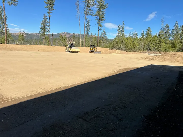 Pad and driveway apron